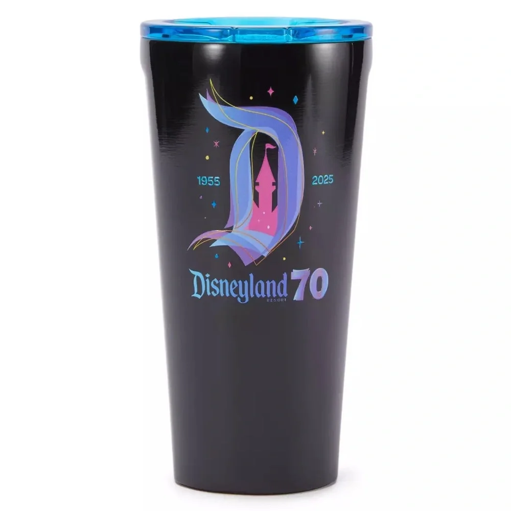 Disney Parks Disneyland 70th Anniversary Corkcicle Tumbler NEW